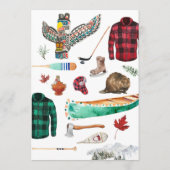 Rustic Winter Mountain | Menu Camping Wedding