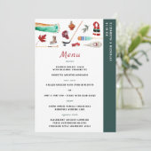 Rustic Winter Mountain | Menu Camping Wedding