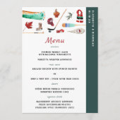 Rustic Winter Mountain | Menu Camping Wedding