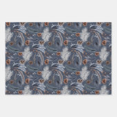 Rustic Winter Pine Cones Spruce Leaves Branch Inpakpapier Vel (Voorkant)