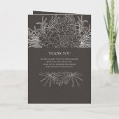 Rustic Winter | Programma voor gevouwen weddenscha (Achterkant)