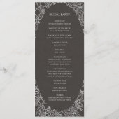 Rustic Winter | Programma voor het trekken van koo Programmakaart (Achterkant)