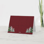 Rustic Winter Red Truck Hartelijk dank Bedankkaart (Achterkant)