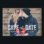 Rustic Winter Save the Date Full Bleed Photo<br><div class="desc"></div>