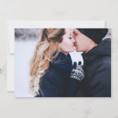 Rustic Winter Save the Date Full Bleed Photo (Achterkant)
