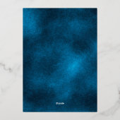 Rustic winter silver snowflakes rehearsal dinner folie uitnodiging (Achterkant)