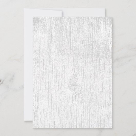 Rustic Winter Silver Snowflakes Sweet 16 Party Kaart (Achterkant)