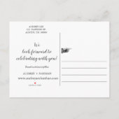 Rustic Winter Snow Barn Wood Foto slaat de datum o Aankondigingskaart (Achterkant)