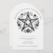 Rustic Winter Solstice Kaart (Voorkant / Achterkant)