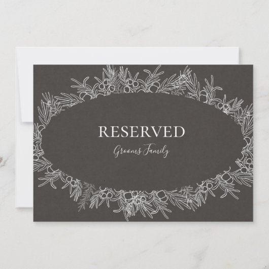 Rustic Winter | Teken met gereserveerde houtskool (Achterkant)