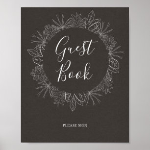 Rustic Winter   Teken van het kolenboek Poster