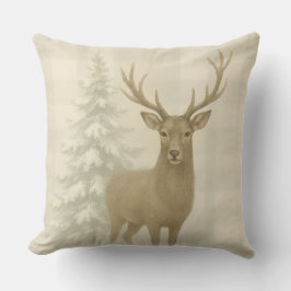 Rustic Winter Throw Pillow Kussen
