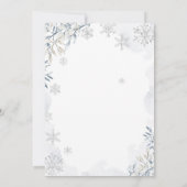 Rustic Winter Truck Snowflake Baby shower Kaart (Achterkant)