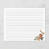 Rustic Winter Waterverf Vrijgezellenfeest Recipe K (Achterkant)