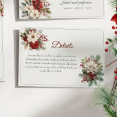 Rustic Winter Wedding Info Details Kaart