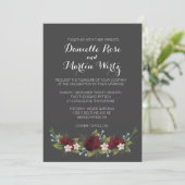 Rustic Winter Wedding Invite Kaart (Staand voorkant)