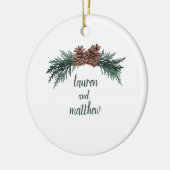 Rustic Winter Wedding Ornament Pinecone Bough (Links)