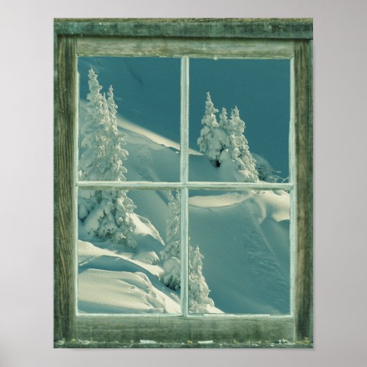 Rustic Winter Window Wonderland Poster (Voorkant)