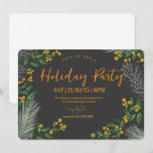 Rustic Winter Wonderland Holiday Party Kaart (Voorkant / Achterkant)