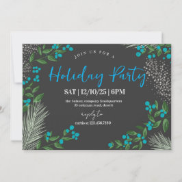 Rustic Winter Wonderland Holiday Party Kaart