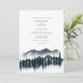 Rustic Winter Wonderland Wedding | Kaart (Staand voorkant)