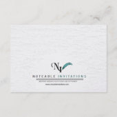 Rustic Winter Wonderland Wedding Reception Informatiekaartje (Achterkant)