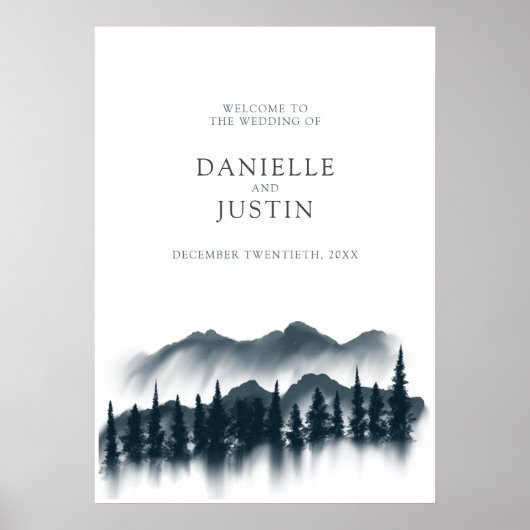 Rustic Winter Wonderland Wedding | Welkom Poster (Voorkant)