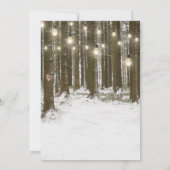Rustic Winter Wonderland Woodland Tree Baby shower Kaart (Achterkant)