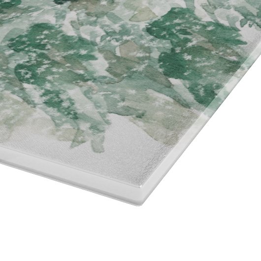 Rustic Winter Woodland Animals Snijplank (Hoek)