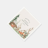 Rustic Winter Woodland Baby Shower Servet (Hoek)
