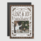 Rustic Winter Woodland Cutout Holiday (Voorkant / Achterkant)