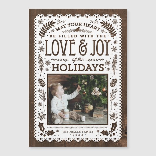 Rustic Winter Woodland Cutout Holiday (Voorkant)