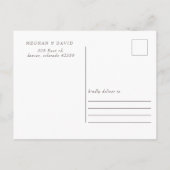 Rustic Winter Woodland Pine Cone Save the Date Aankondigingskaart (Achterkant)