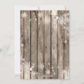 Rustic Winter Woodland Vrijgezellenfeest Kaart (Achterkant)