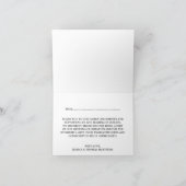 Rustic Witte Frame- en Schoolbord Huwelijkscollect Bedankkaart (Binnen)