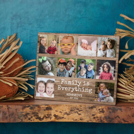 Rustic Wood 10 Quote voor fotocollage Fotoplaat (Zijkant)