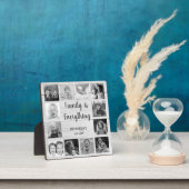 Rustic Wood 12 Foto Collage Black and White Fotoplaat (Insitu)