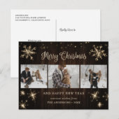 Rustic Wood 3 Briefkaarten met feestdagen (Voorkant / Achterkant)