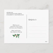 Rustic Wood 3 Briefkaarten met feestdagen (Achterkant)