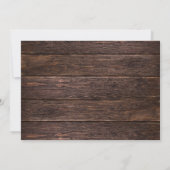 Rustic Wood 3 Foto met prettige kerstKaart met boo Kaart (Achterkant)