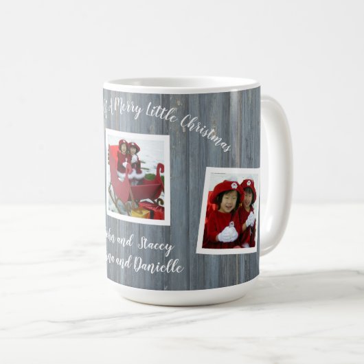 Rustic Wood - 3 Mok voor kerstmis (Voorkant rechts)