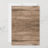 Rustic Wood 4 Foto Collage We hebben New Home verp Aankondiging (Achterkant)