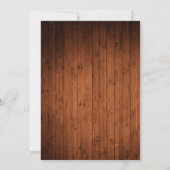 Rustic Wood 4 Foto Verloving Save The Date (Achterkant)