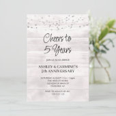 Rustic Wood 5e trouwjubileum Kaart (Staand voorkant)