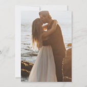 Rustic Wood 5th Wedding Jubileum Foto Kaart (Achterkant)