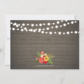 Rustic Wood 60th Surprise Birthday Party Kaart (Achterkant)