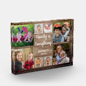 Rustic Wood 8 Quote voor fotocollage Fotoblokken (Links)