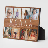 Rustic Wood Aangepast 8 Foto Modern nonna Gift Fotoplaat (Zijkant)