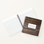 Rustic Wood Aangepast Notitieboek (Binnen)