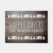 Rustic Wood - Aangepaste campagne | Happy Campers Deurmat (Voorkant)